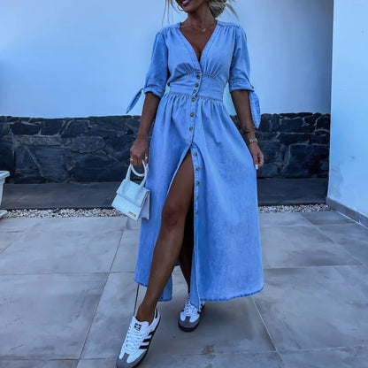VAUREL | Robe Denim Séduction