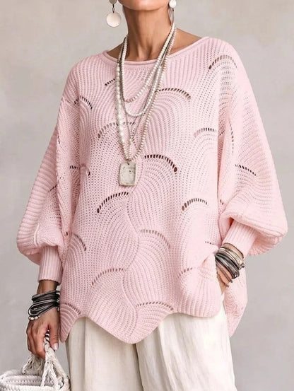 VAUTRO | Pull ajouré en maille avec motif ondulé