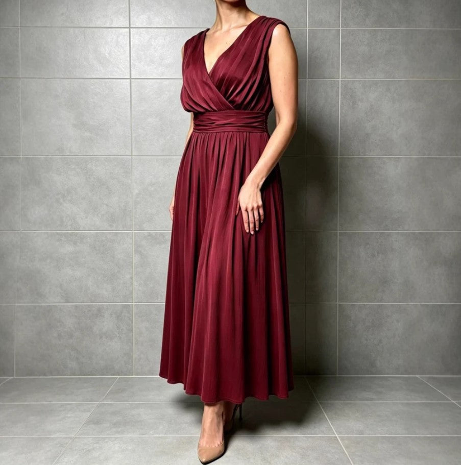 ROBE | Maxi élégance drapée