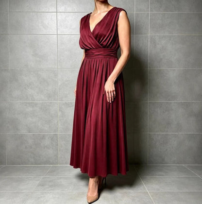 ROBE | Maxi élégance drapée