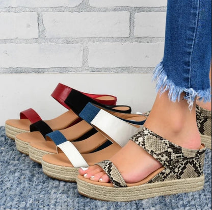 STEPWEL | Sandales compensées en corde de chanvre