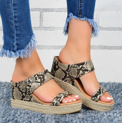 STEPWEL | Sandales compensées en corde de chanvre