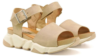 Sandales en cuir synthétique à bout ouvert